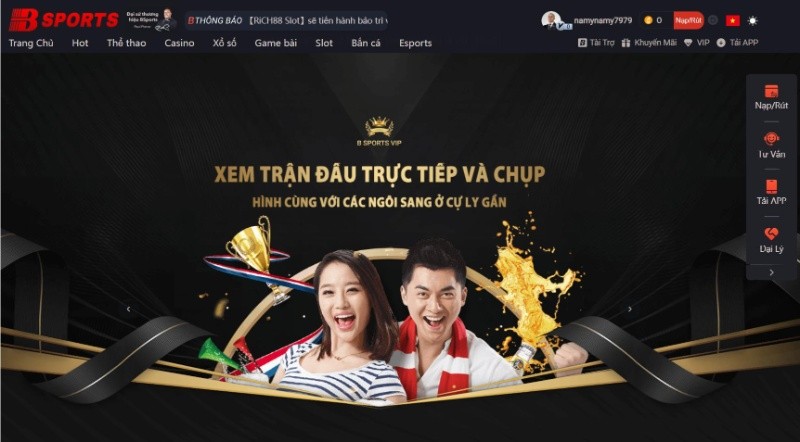 Sân chơi online Bsport ngày càng thu hút nhiều hội viên 